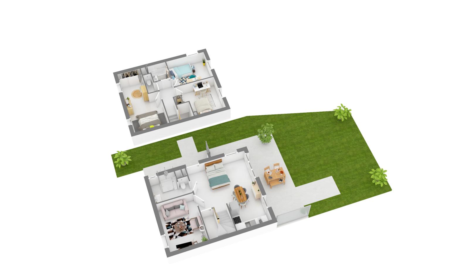 
																																							4 pièces - 
																																						RDC - 79m² - 943,68 € - Photo #3