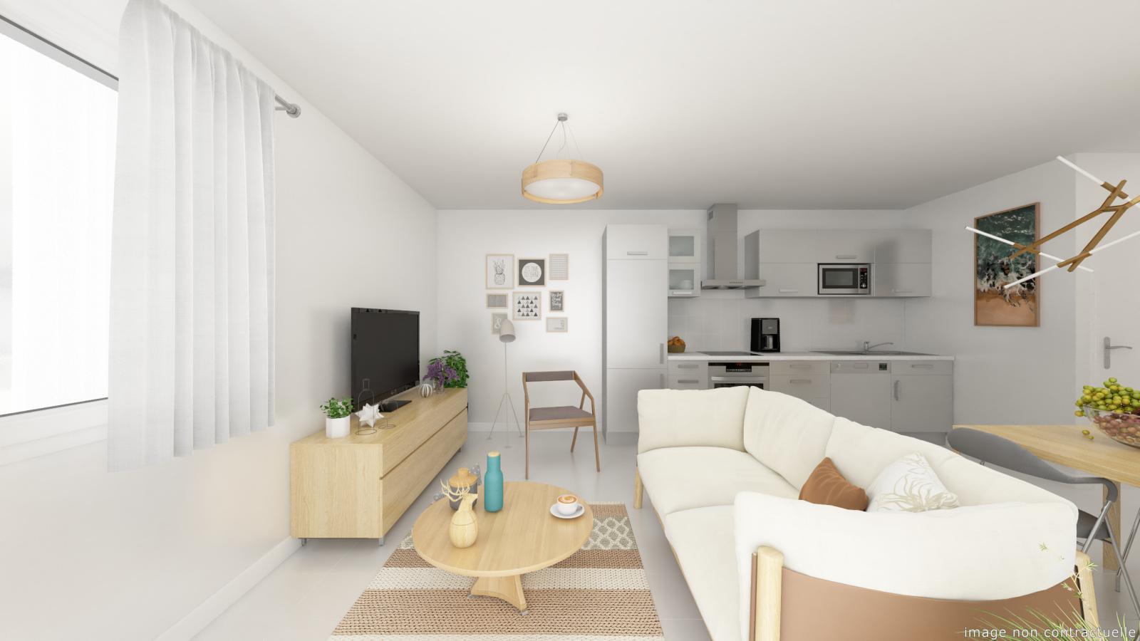 
																																							3 pièces - 
																																						2ème étage - 61m² - 773,30 € - Photo #3