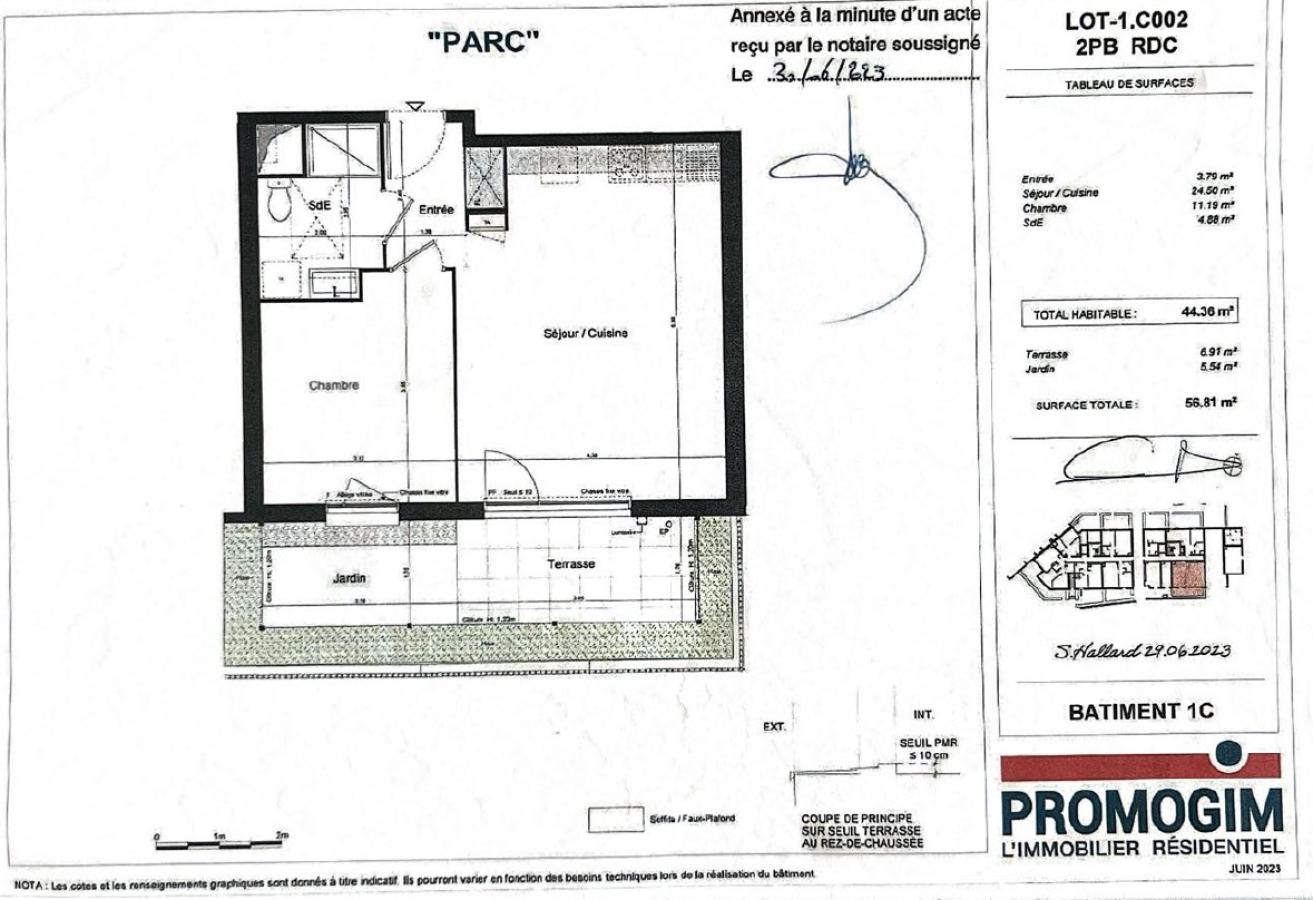 2 pièces - RDC - 44m² - 601,90 € - Photo #6