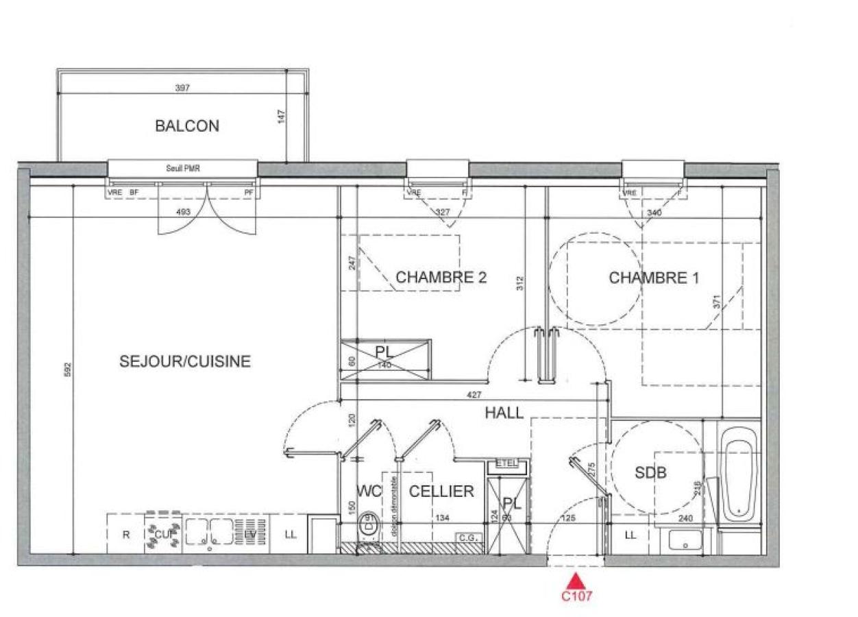 
																			3 pièces - 
																		2ème étage - 67m² - 767,43 € - Photo #4