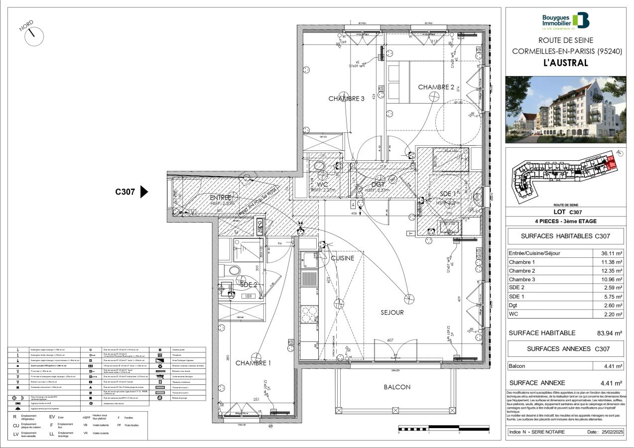 
																			4 pièces - 
																		3ème étage - 84m² - 1 397,05 € - Photo #0