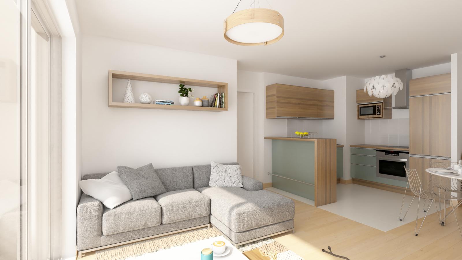 
																			2 pièces - 
																		6ème étage - 45m² - 166 400 € - Photo #6