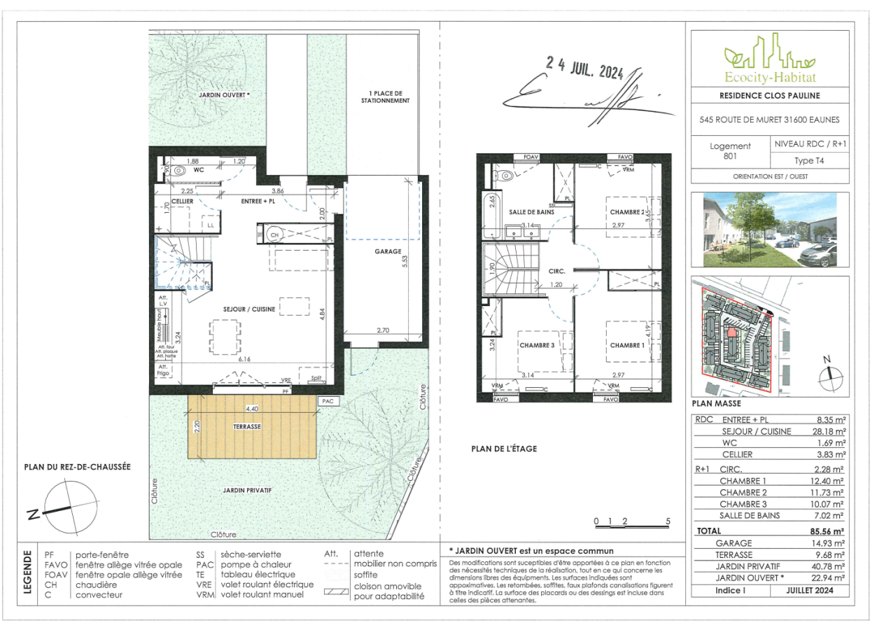 4 pièces - RDC - 85m² - 899,03 € - Photo #1