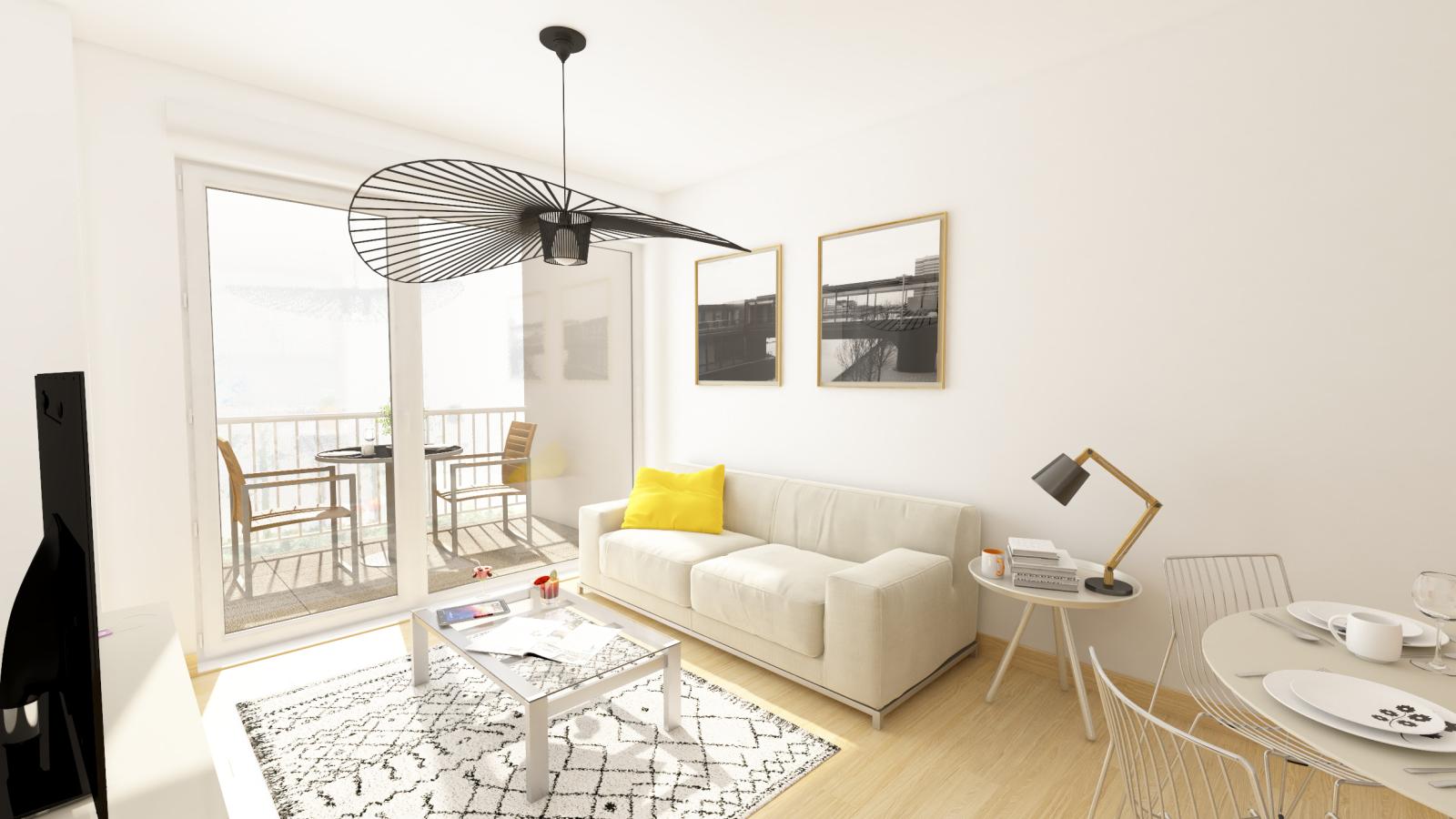 
																			2 pièces - 
																		RDC - 39m² - 672,26 € - Photo #2