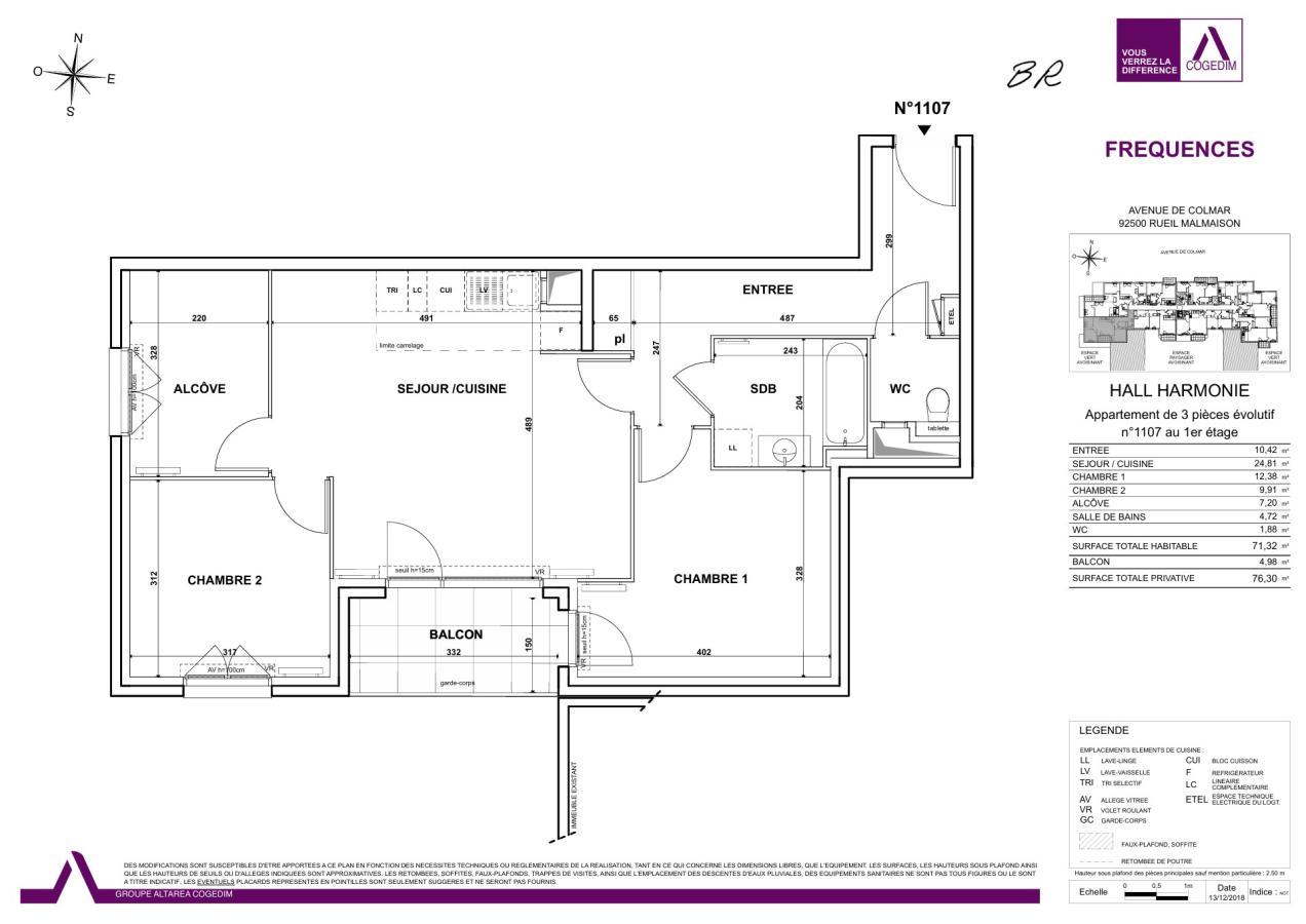 
																			3 pièces - 
																		1er étage - 71m² - 1 647,60 € - Photo #7