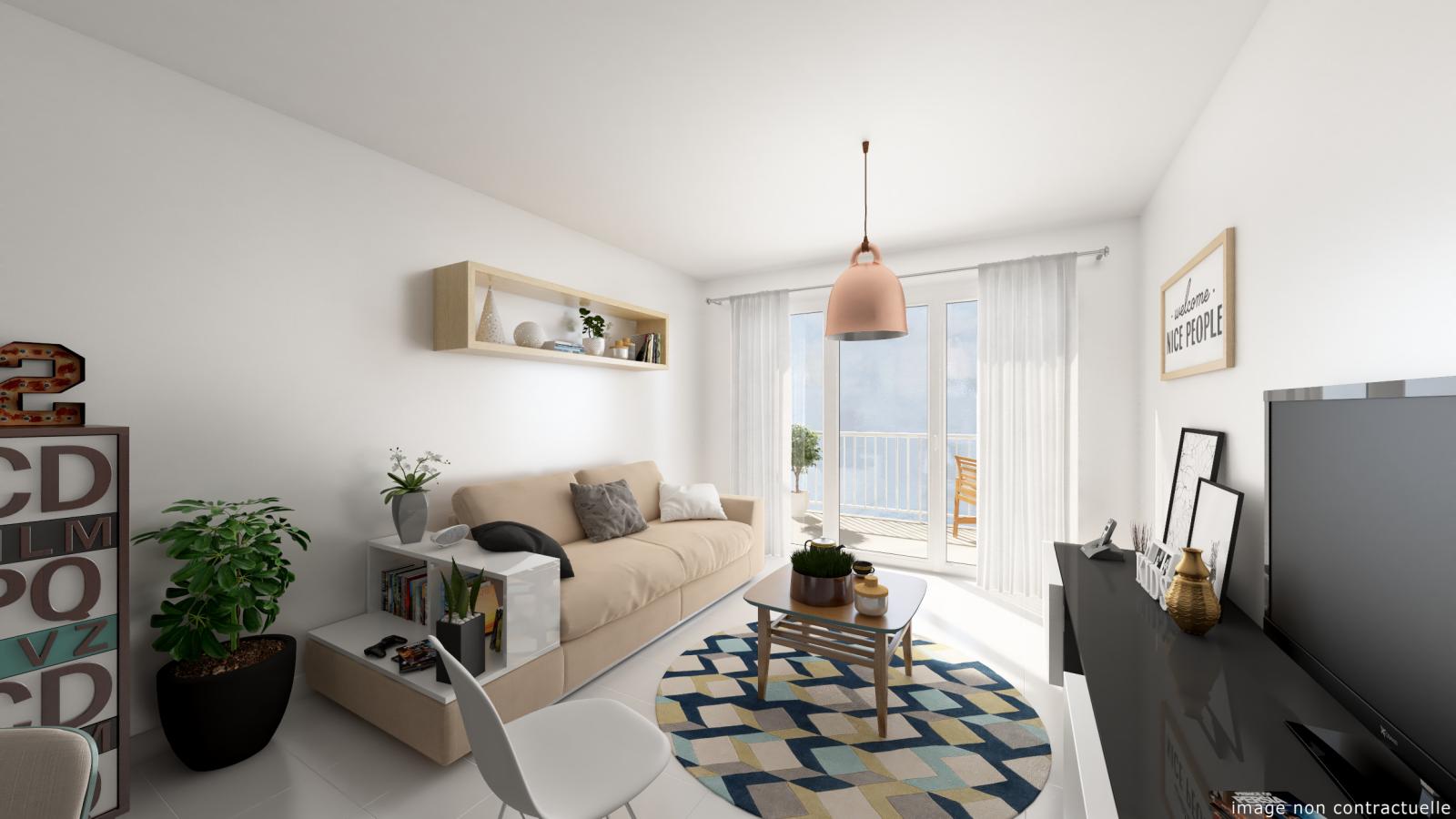 
																																							3 pièces - 
																																						1er étage - 60m² - 663,32 € - Photo #1