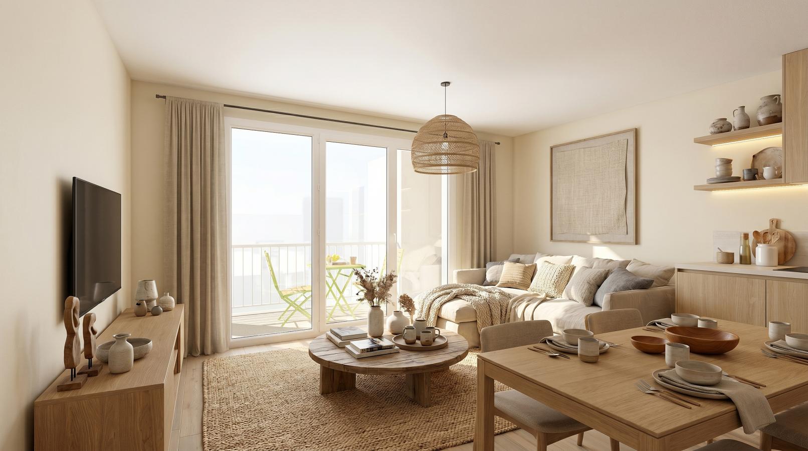 
																																							2 pièces - 
																																						2ème étage - 46m² - 743,36 € - Photo #1