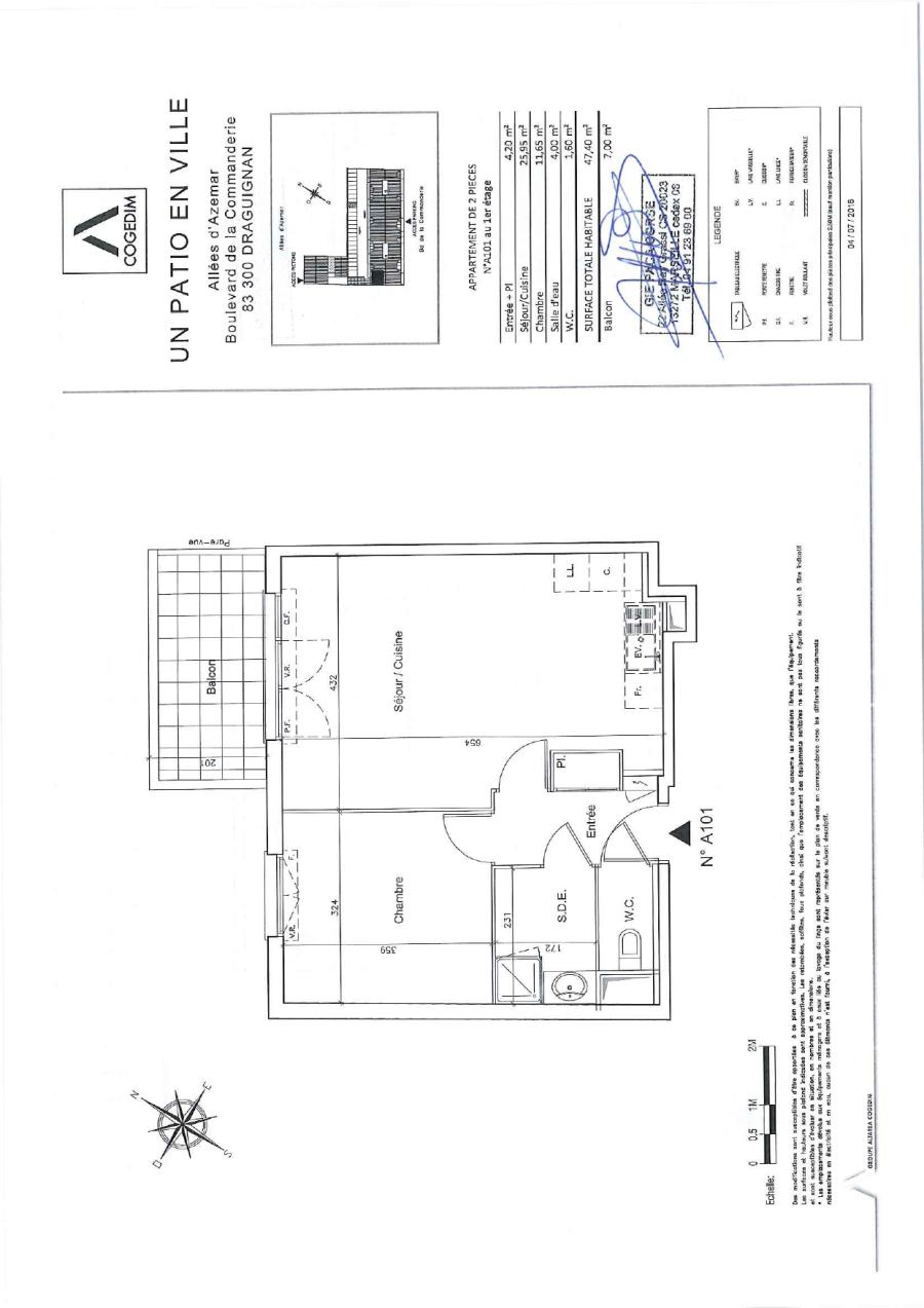 2 pièces - 1er étage - 47m² - 712,52 € - Photo #5