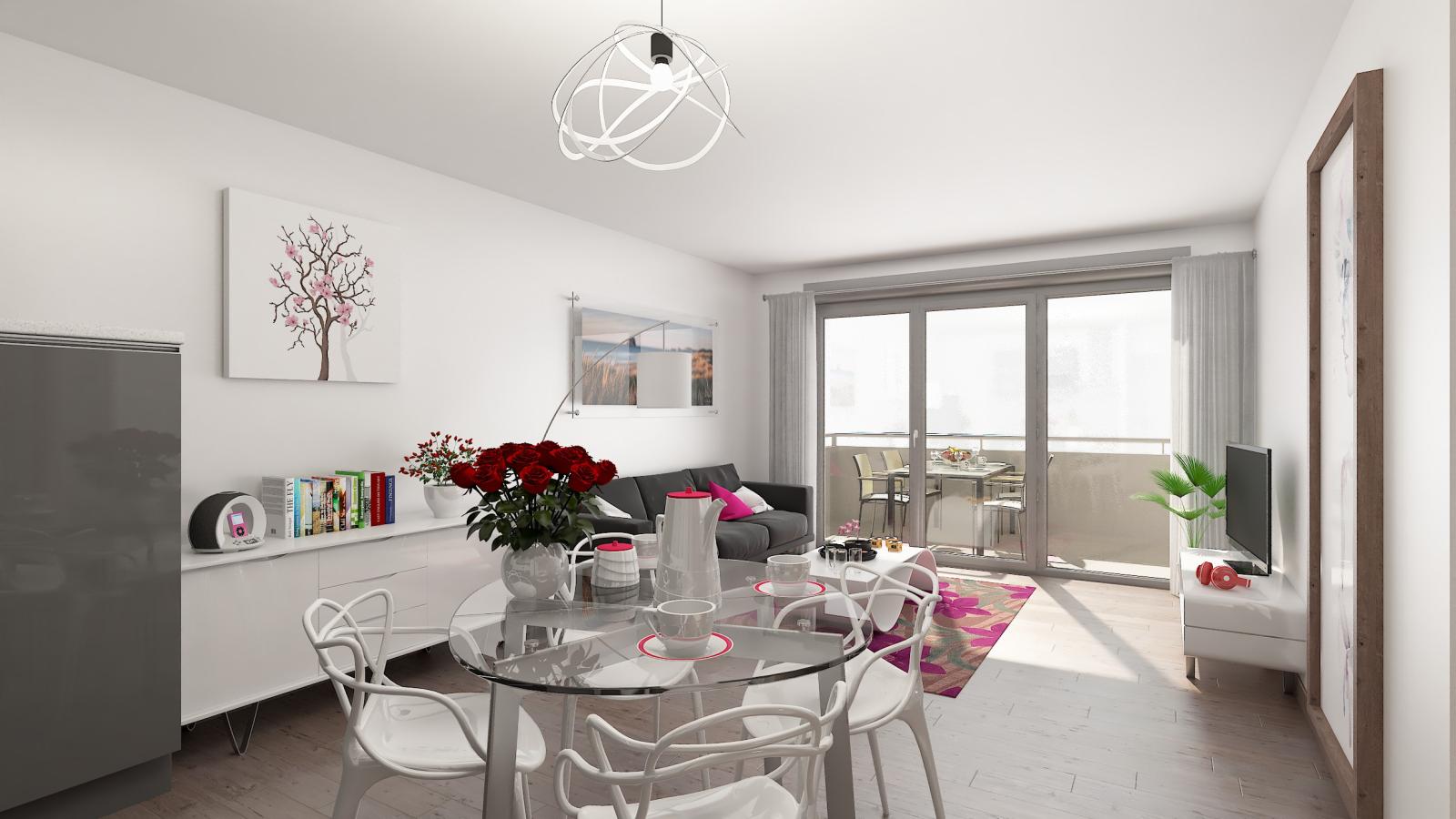 
																																							2 pièces - 
																																						2ème étage - 49m² - 655,01 € - Photo #1
