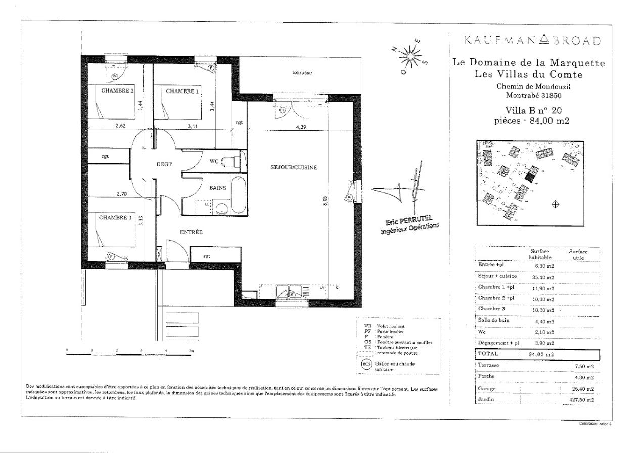 
																																							4 pièces - 
																																						RDC - 84m² - 1 067,11 € - Photo #3