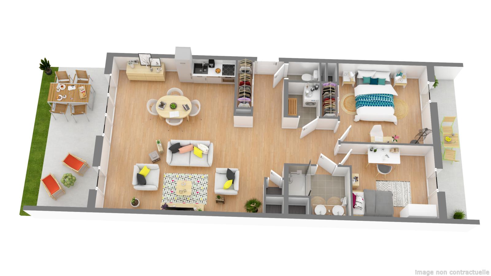 3 pièces - RDC - 84m² - 1 041,34 € - Photo #0