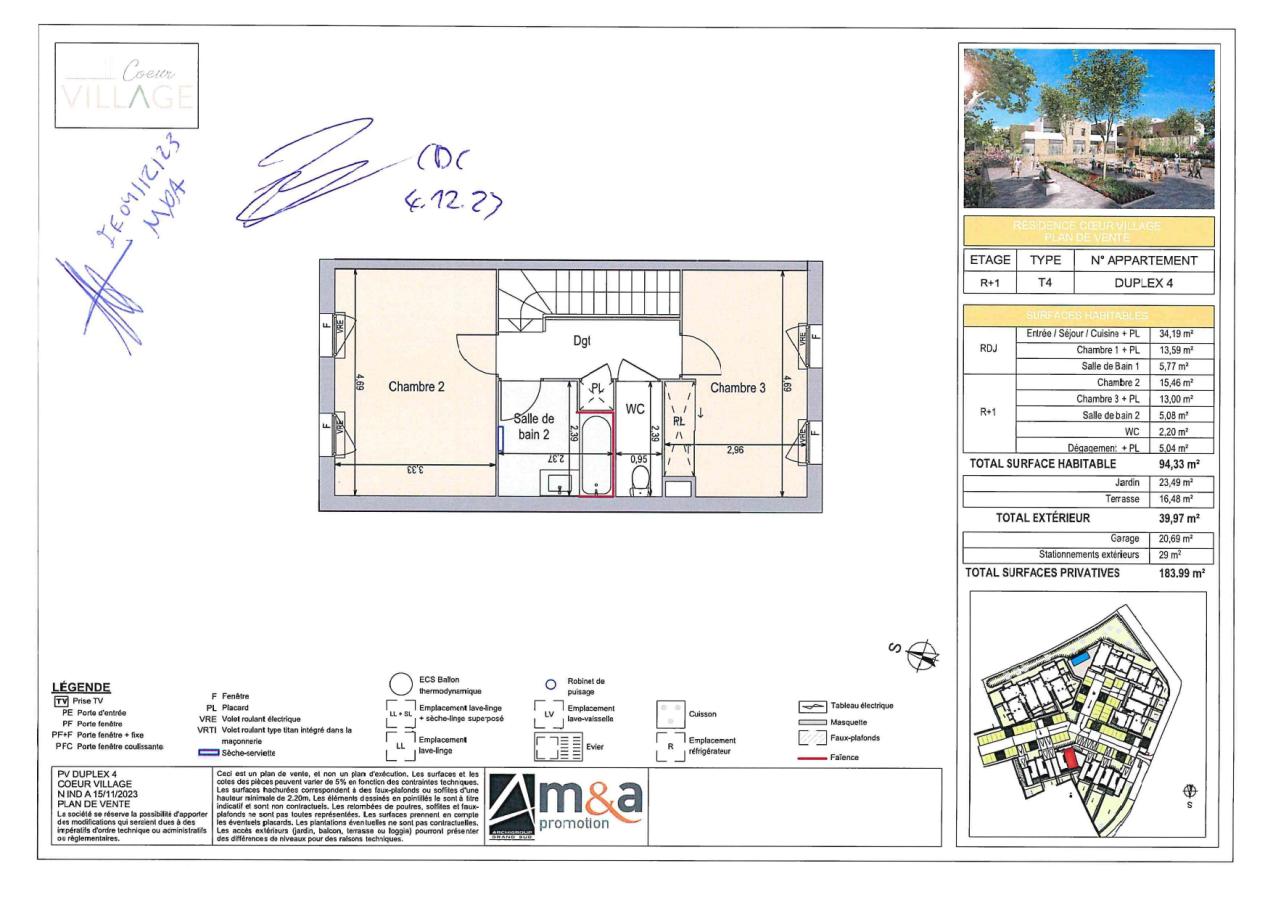
																																							4 pièces - 
																																						RDC - 93m² - 976,66 € - Photo #6