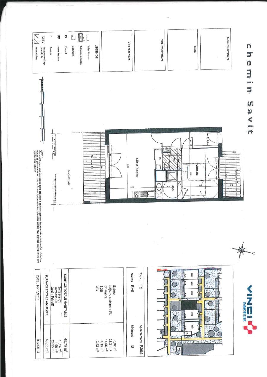 
																																							2 pièces - 
																																						RDC - 46m² - 647,34 € - Photo #6