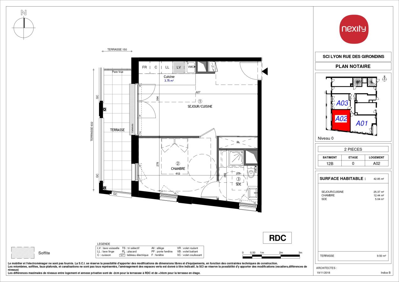2 pièces - RDC - 43m² - 852,46 € - Photo #4