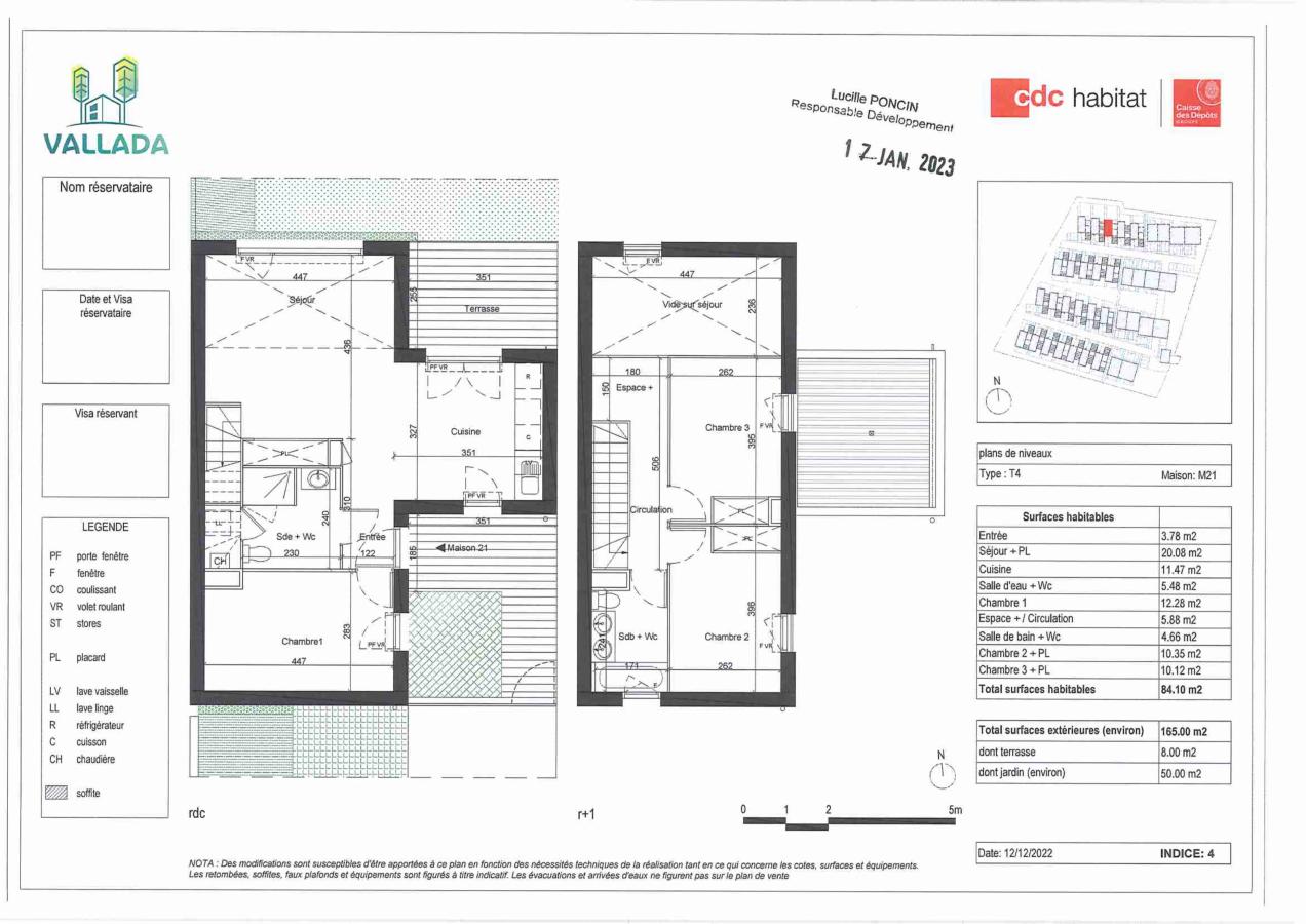 
																																							4 pièces - 
																																						RDC - 85m² - 884,77 € - Photo #6