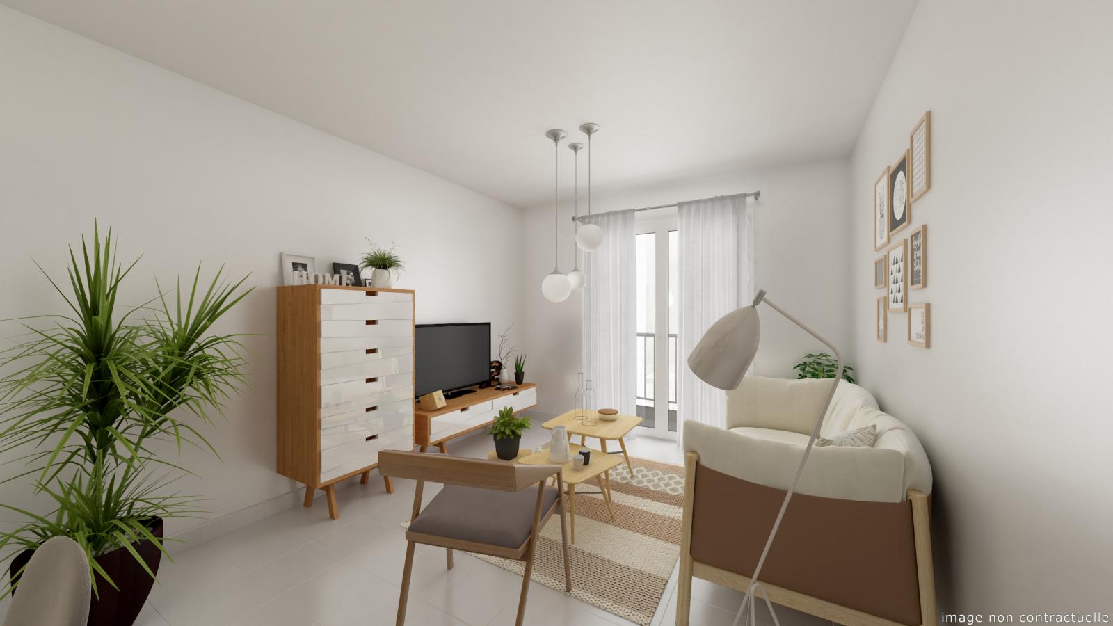 
																																							3 pièces - 
																																						3ème étage - 61m² - 1 131,79 € - Photo #3