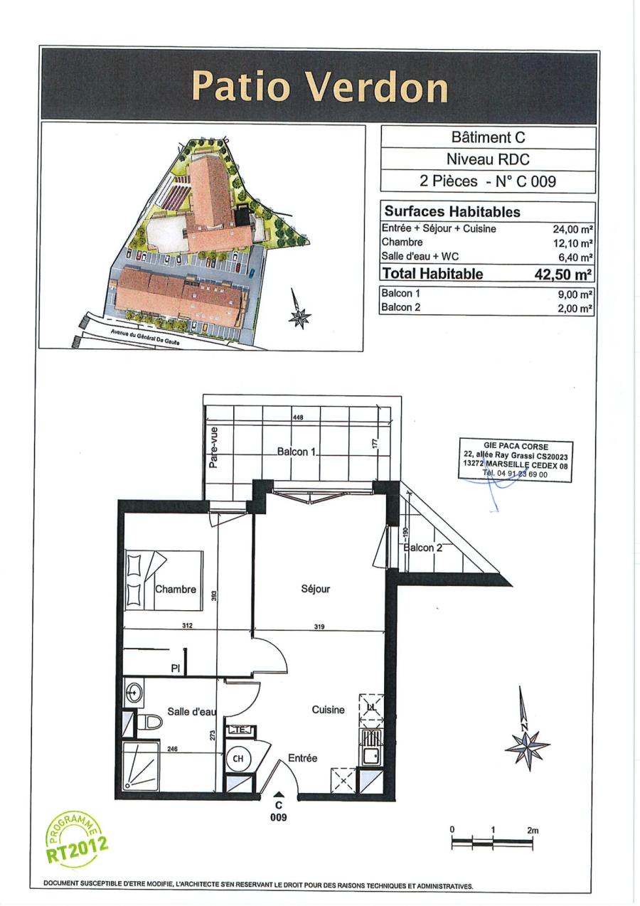 
																																							2 pièces - 
																																						RDC - 43m² - 536,66 € - Photo #4