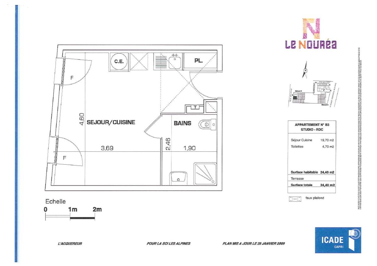 1 pièce - RDC - 24m² - 362,20 € - Photo #5