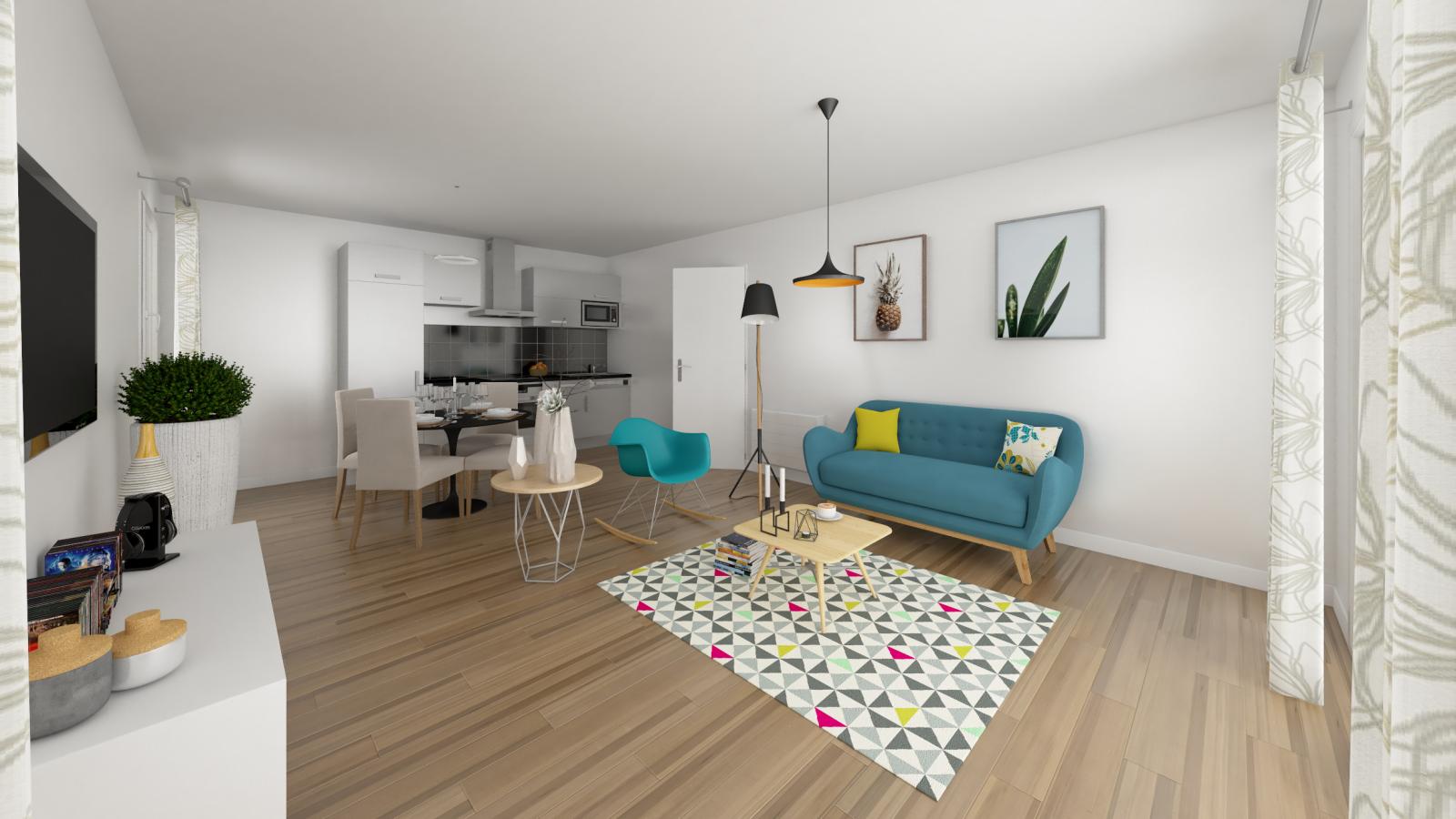 
																																							3 pièces - 
																																						1er étage - 66m² - 827,65 € - Photo #6