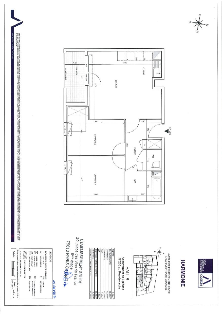 Appartement à Bussy-Saint-Georges