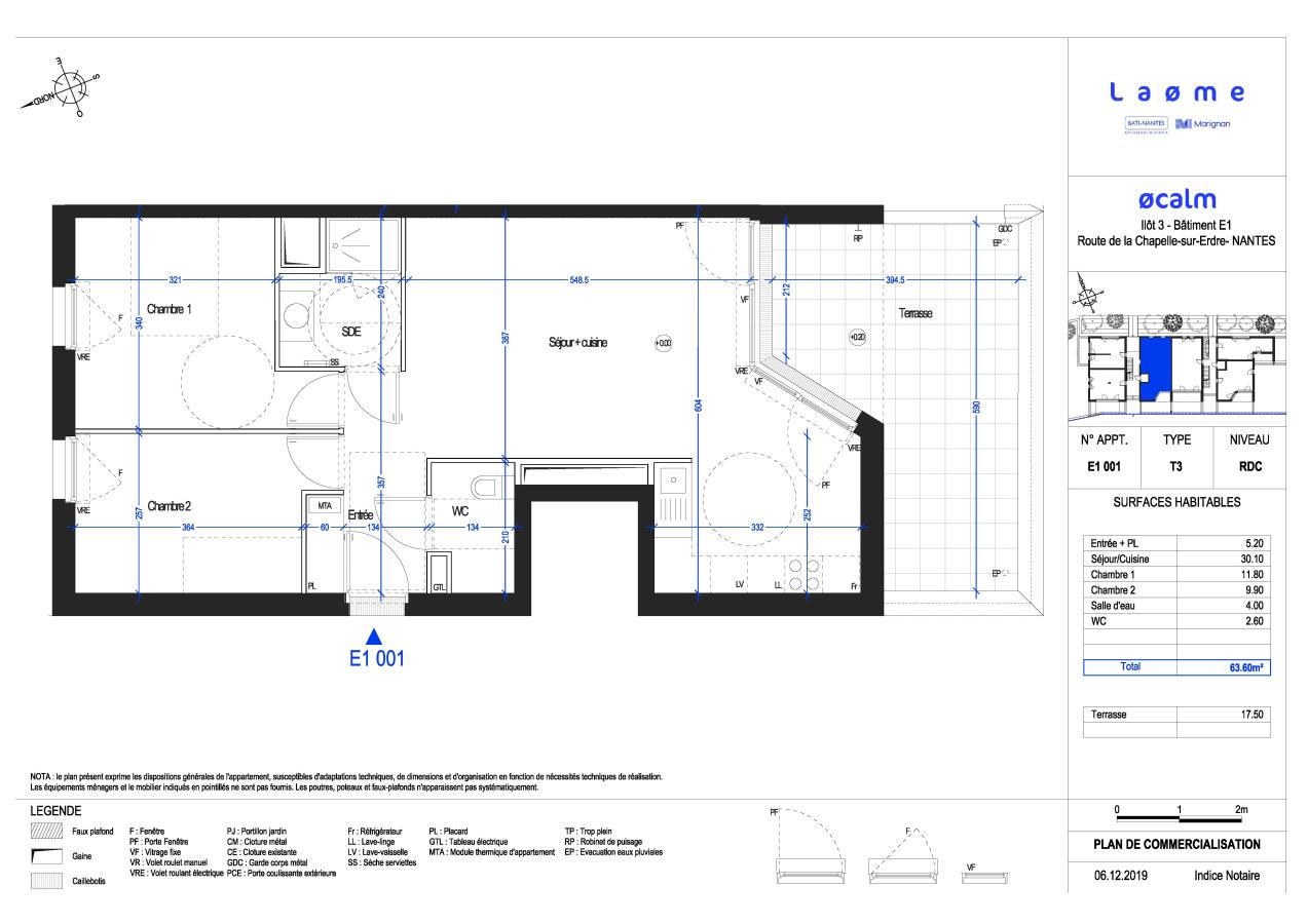 
																																							3 pièces - 
																																						RDC - 65m² - 836,97 € - Photo #1