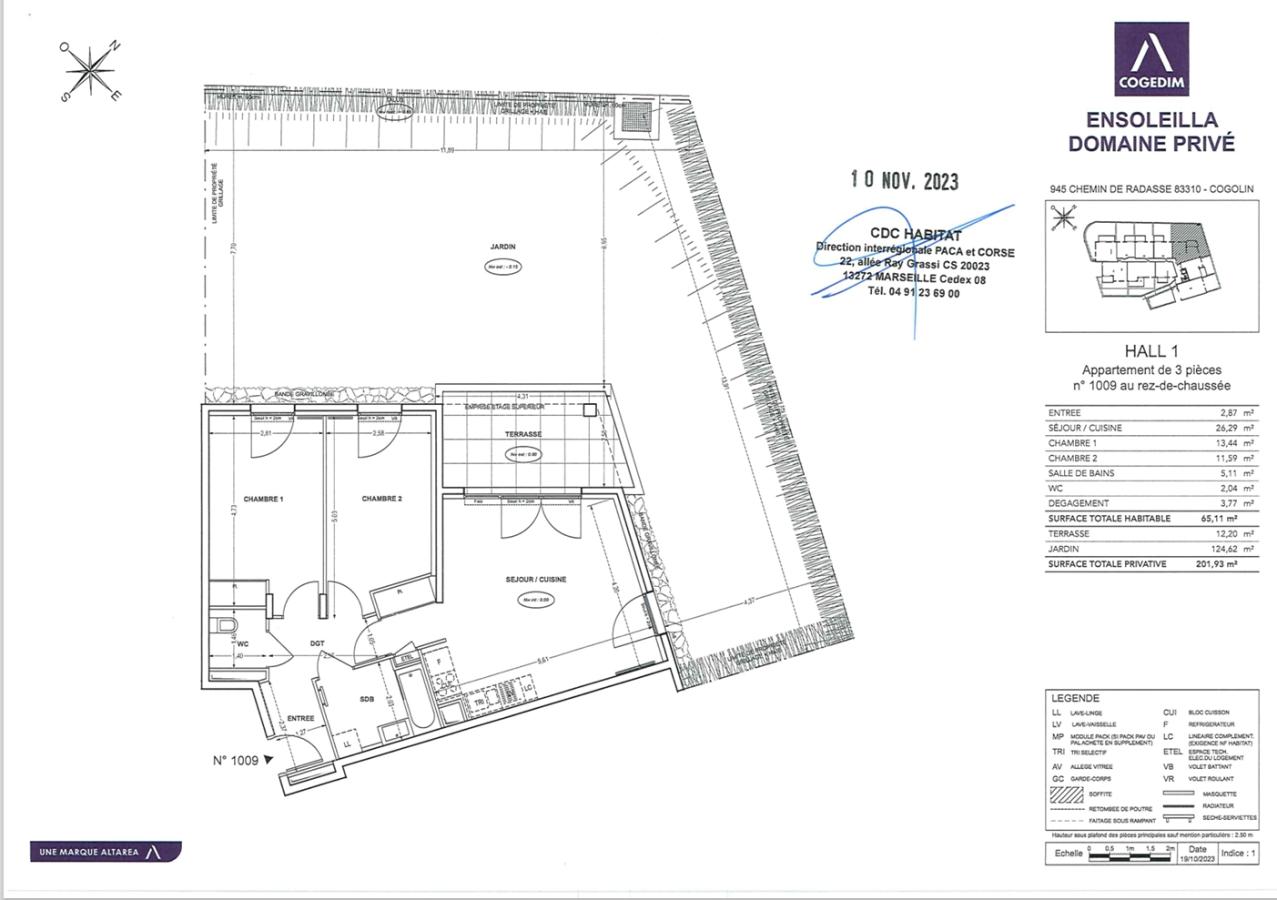 3 pièces - RDC - 65m² - 987,22 € - Photo #3