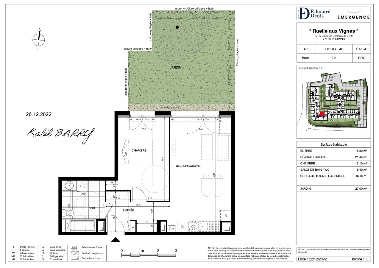 2 pièces - RDC - 47m² - 740,48 € - Photo #0