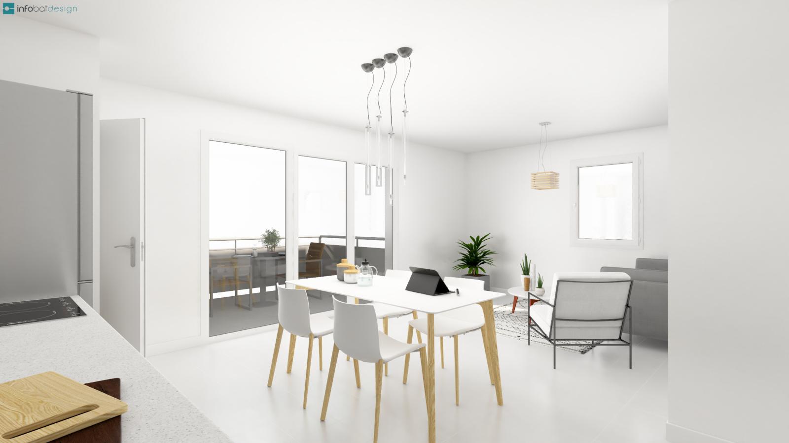 3 pièces - 1er étage - 57m² - 566,94 € - Photo #0