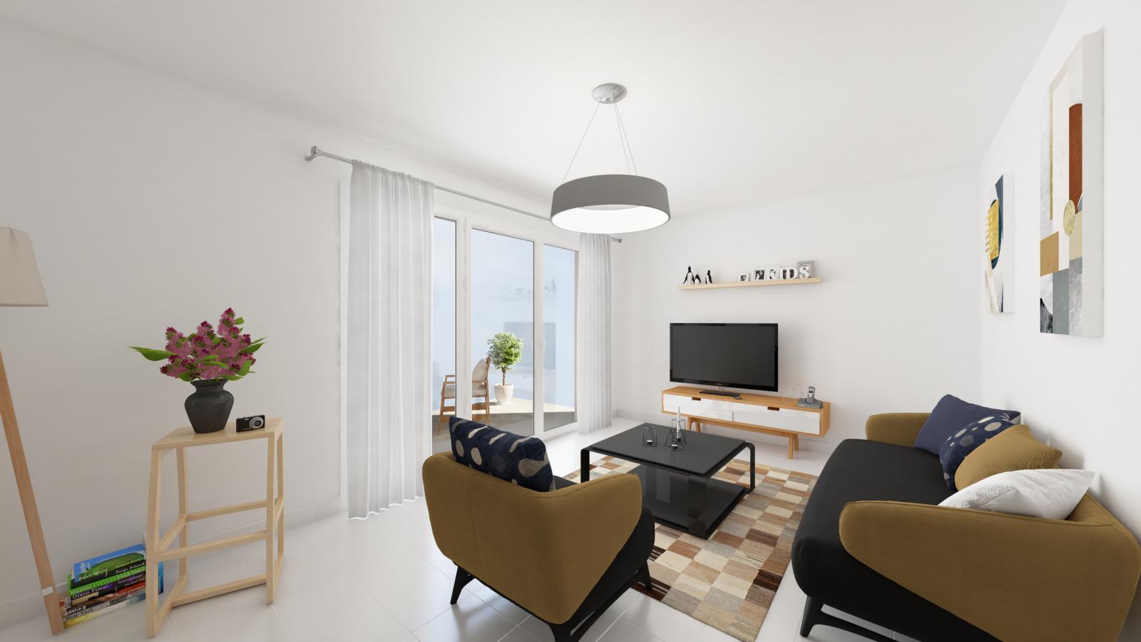 
																			3 pièces - 
																		RDC - 65m² - 833,03 € - Photo #4