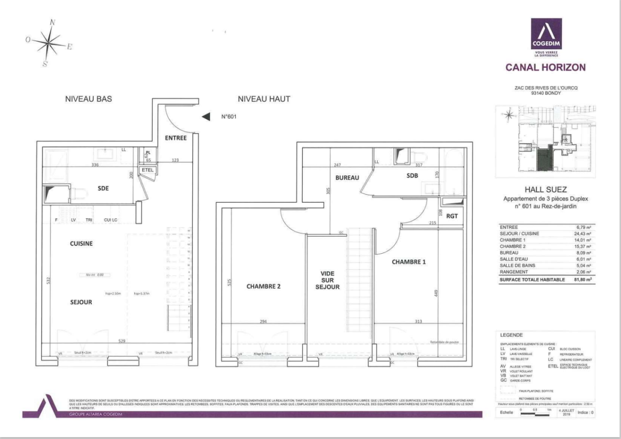 3 pièces - RDC - 82m² photo 3