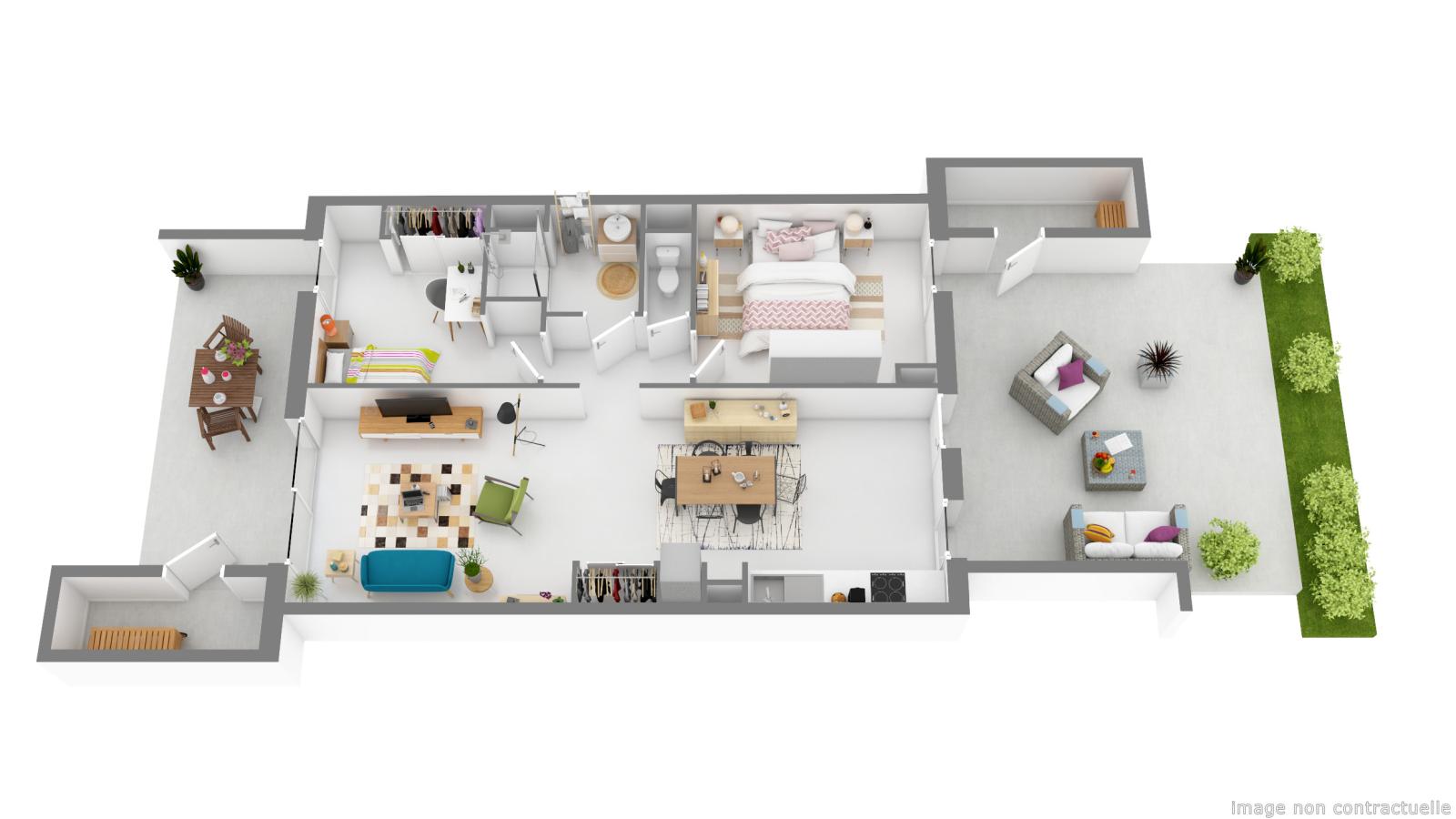 
																																							3 pièces - 
																																						RDC - 67m² - 1 446,79 € - Photo #6