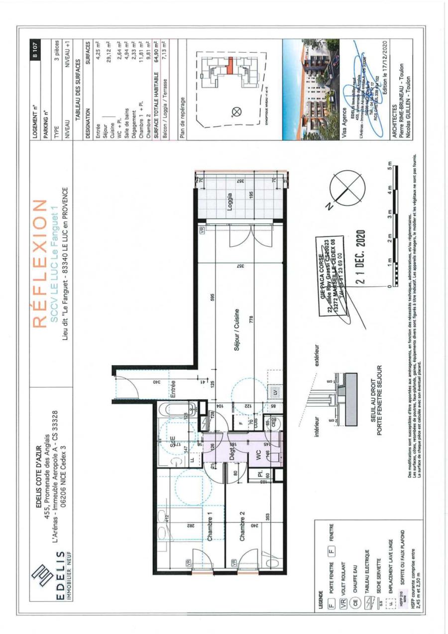 
																																							3 pièces - 
																																						1er étage - 65m² - 771,94 € - Photo #6