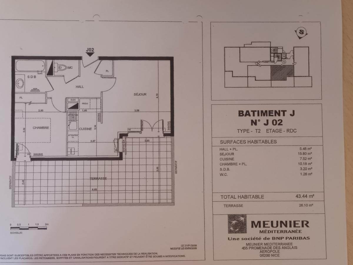
																																							2 pièces - 
																																						RDC - 43m² - 1 041,22 € - Photo #1