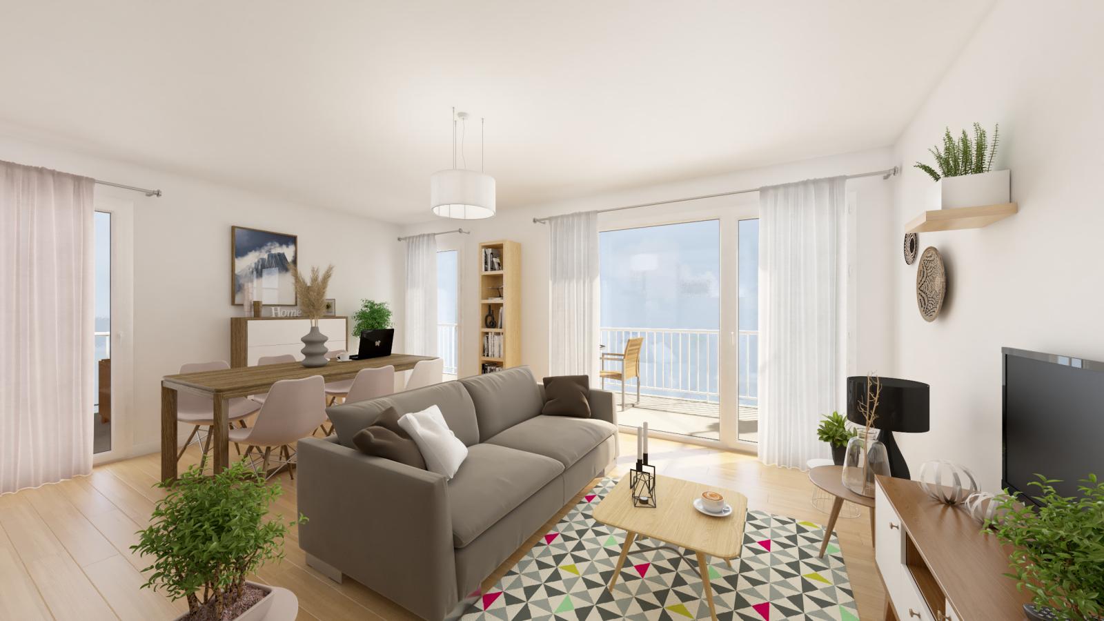 4 pièces - 2ème étage - 76m² - 918,26 € - Photo #0