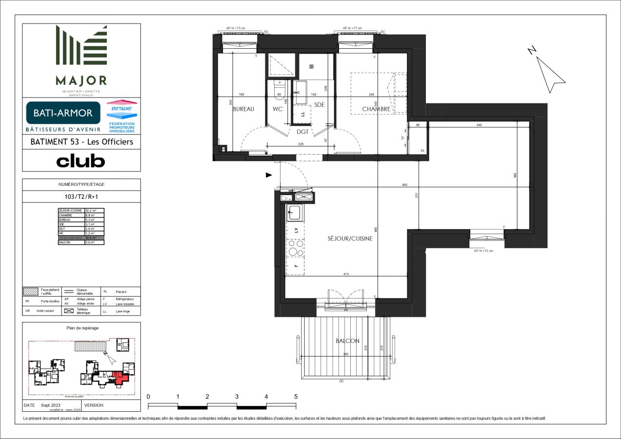 2 pièces - 1er étage - 53m² - 783,81 € - Photo #6