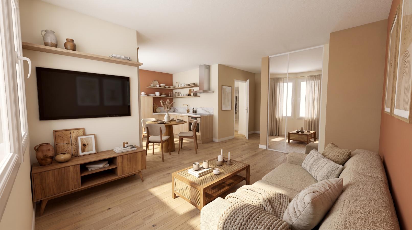 
																																							5 pièces - 
																																						7ème étage - 106m² - 1 377,51 € - Photo #3