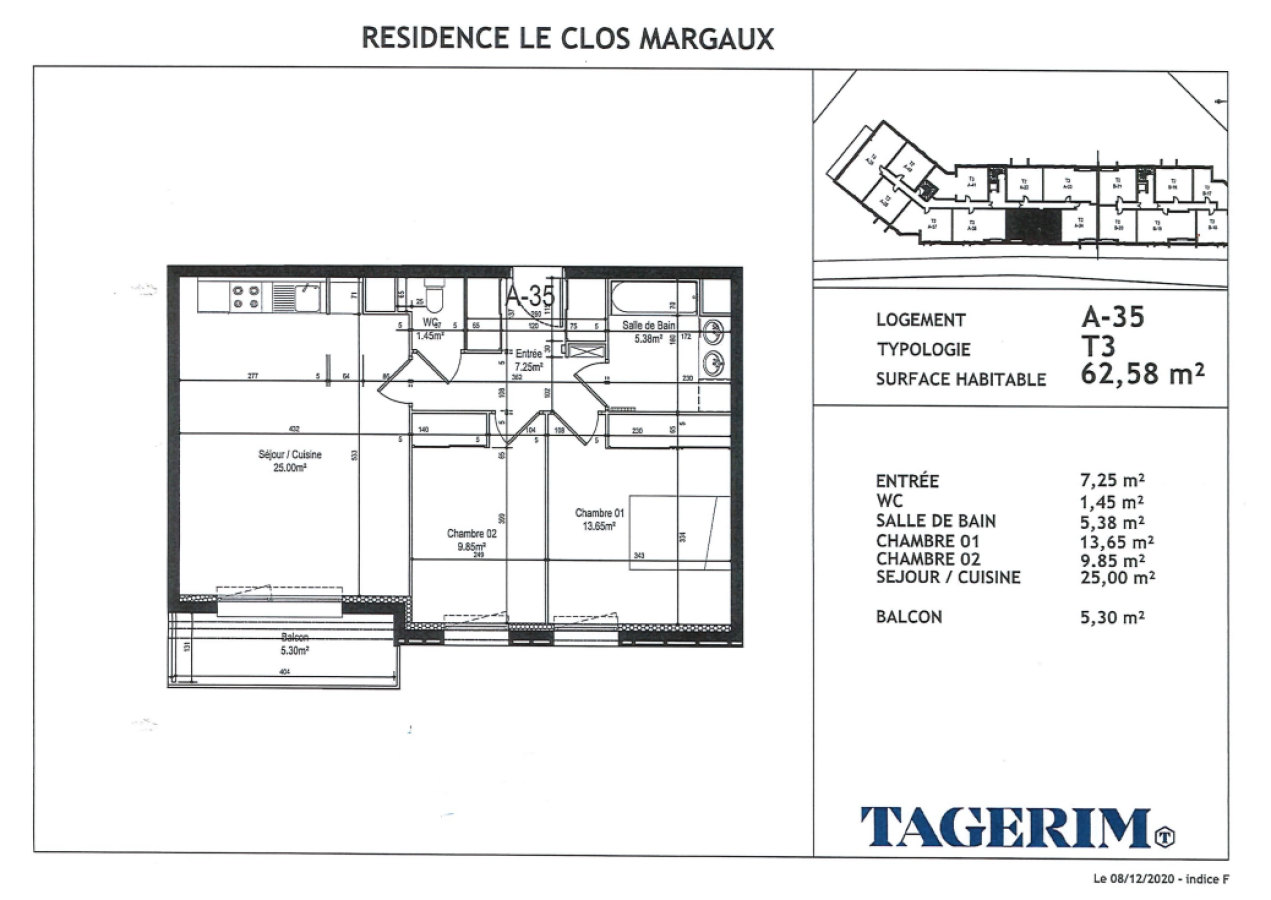 
																																							3 pièces - 
																																						3ème étage - 63m² - 794,52 € - Photo #5