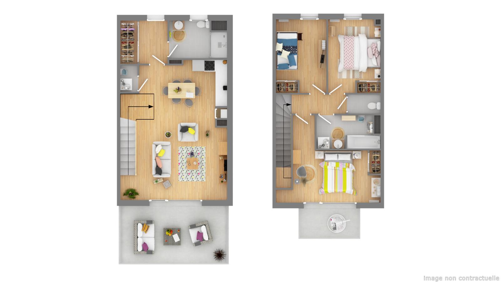 
																																							4 pièces - 
																																						1er étage - 89m² - 993,70 € - Photo #2