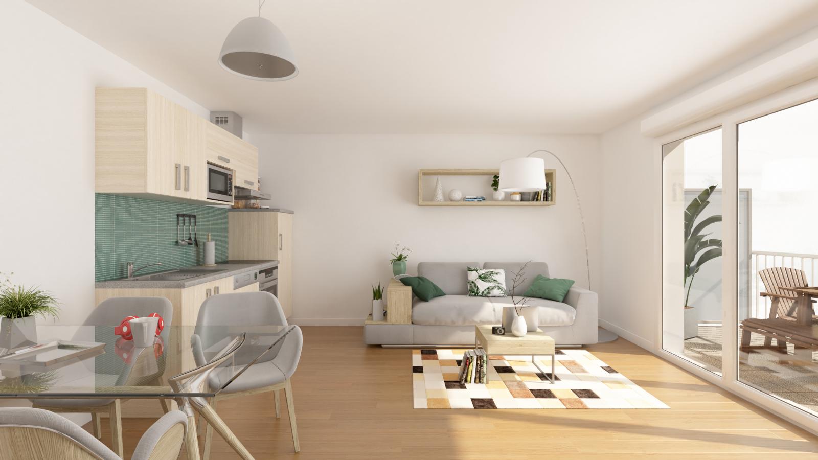 
																			3 pièces - 
																		2ème étage - 64m² - 900,16 € - Photo #4