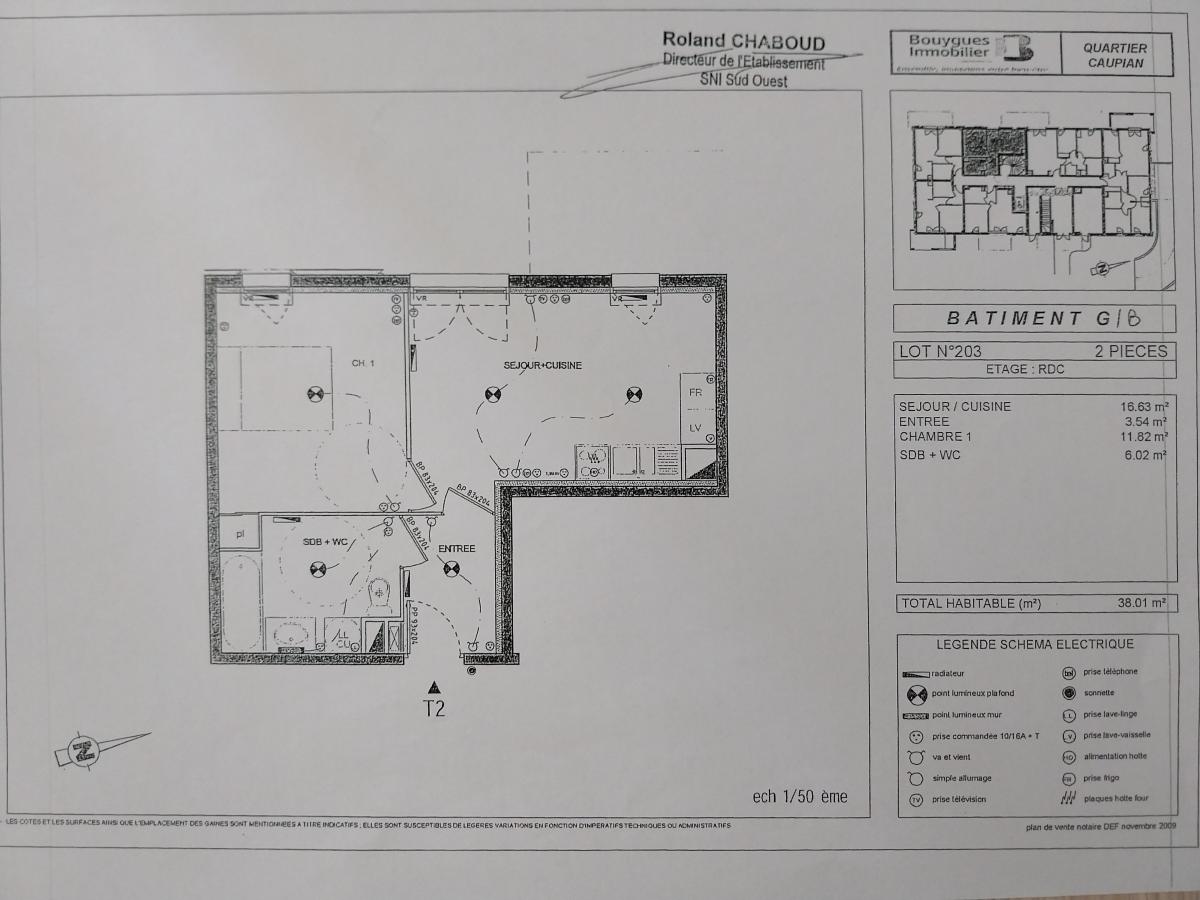 
																																							2 pièces - 
																																						RDC - 38m² - 594,55 € - Photo #5
