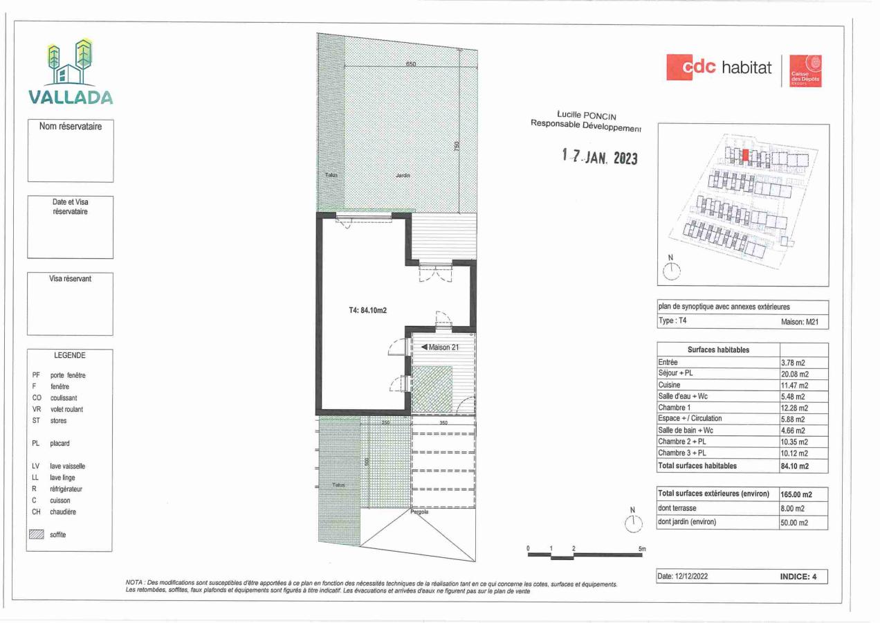 
																																							4 pièces - 
																																						RDC - 85m² - 884,77 € - Photo #7