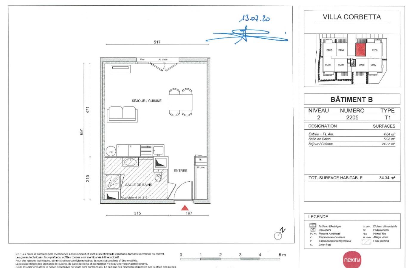 
																																							1 pièce - 
																																						2ème étage - 35m² - 574,89 € - Photo #1