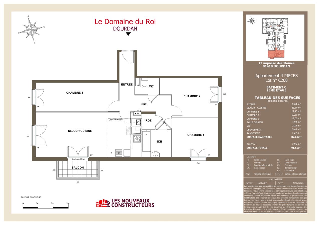 
																																							4 pièces - 
																																						2ème étage - 88m² - 1 186,16 € - Photo #1