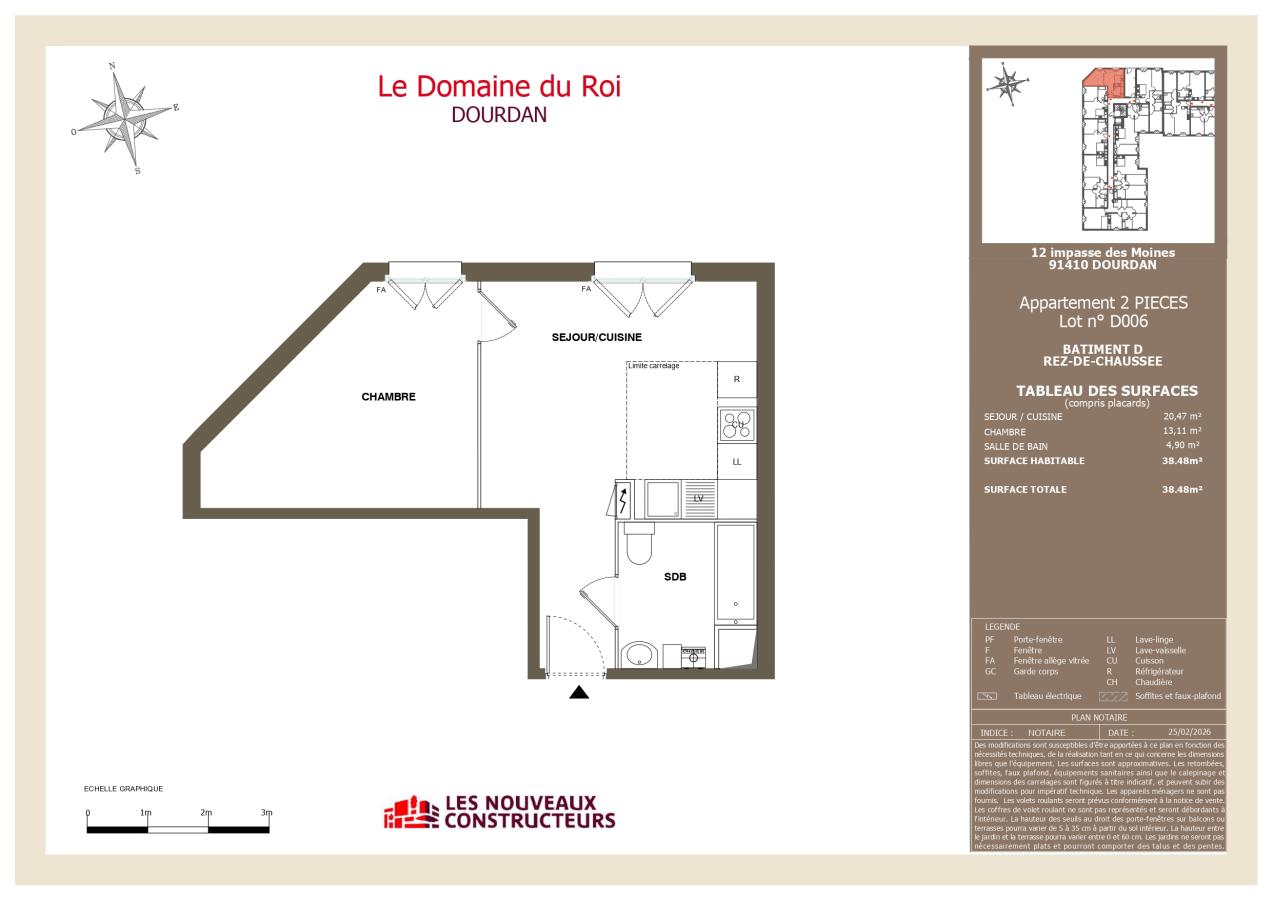 2 pièces - RDC - 38m² - 594,78 € - Photo #0