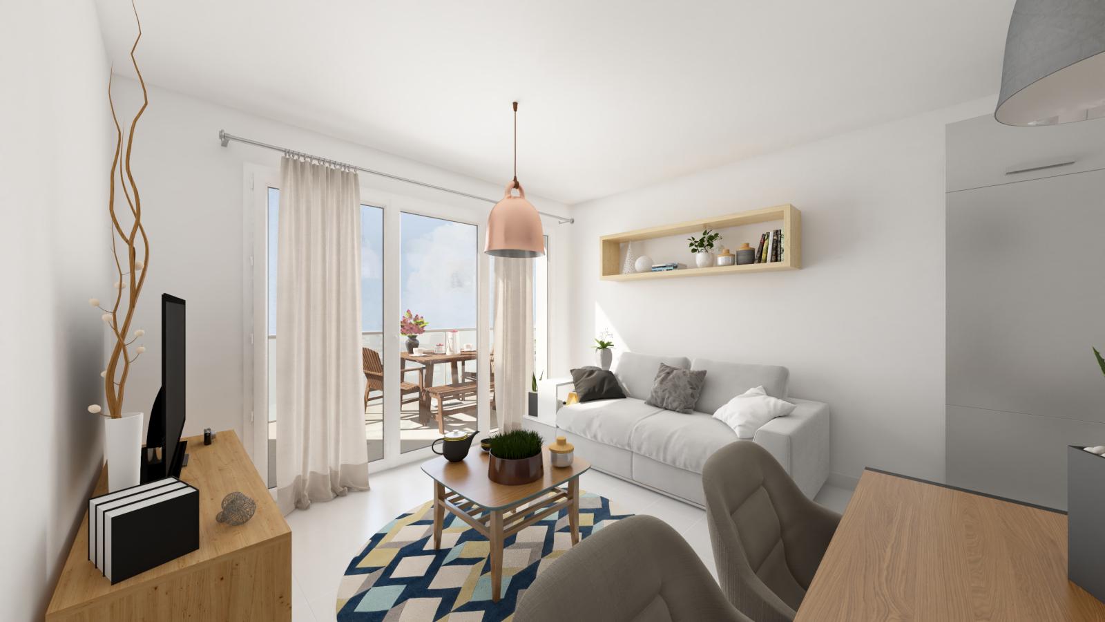 
																																							3 pièces - 
																																						2ème étage - 61m² - 964,44 € - Photo #3