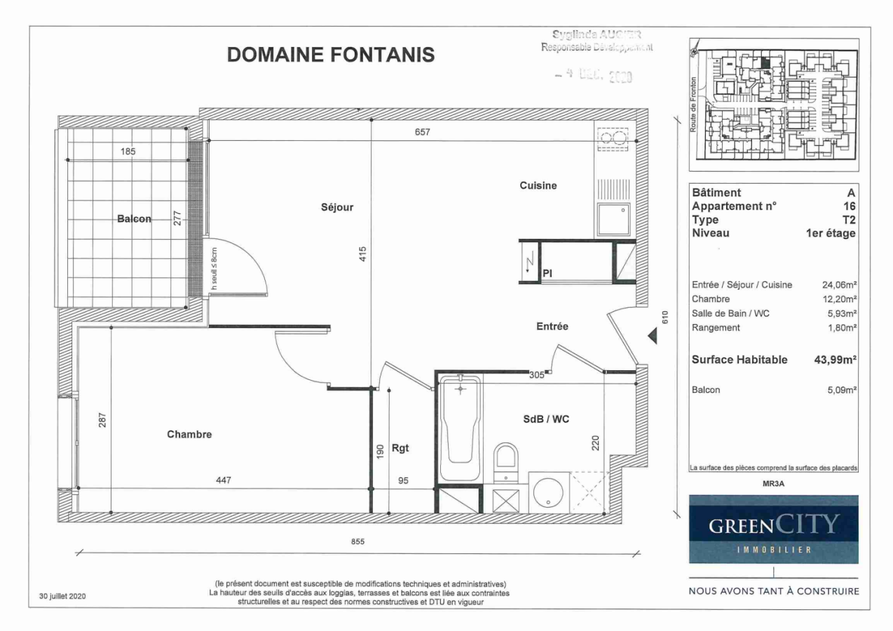 
																			2 pièces - 
																		1er étage - 44m² - 572,04 € - Photo #6
