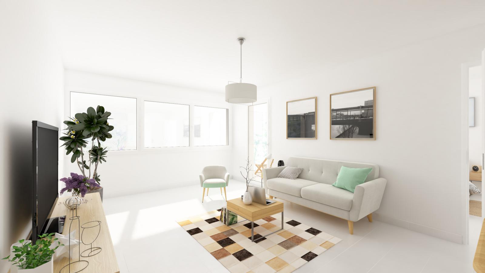 
																			2 pièces - 
																		RDC - 50m² - 1 098,99 € - Photo #3