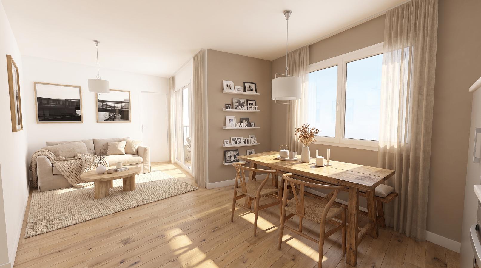 
																																							2 pièces - 
																																						1er étage - 50m² - 801,87 € - Photo #2