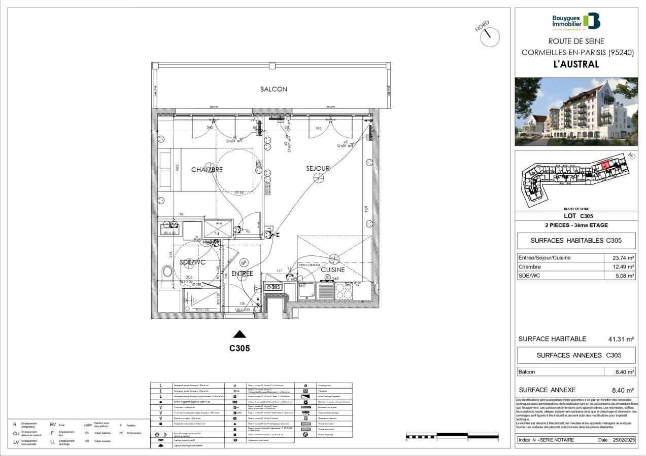 
																			2 pièces - 
																		3ème étage - 41m² - 868,78 € - Photo #0