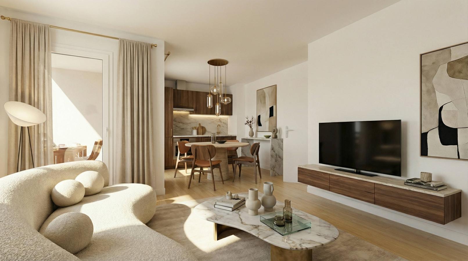 
																																							2 pièces - 
																																						1er étage - 43m² - 612,67 € - Photo #4